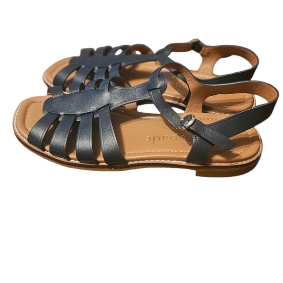 Kate Spade New York Women's wonder leather ankle-strap sandals Size 8B - Picture 3 of 7